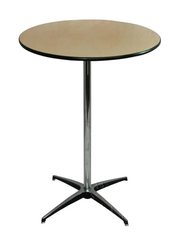 Rent a standing height bistro table for your party at All Seasons Rent All