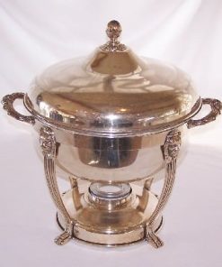 8 quart round silver chafing dish