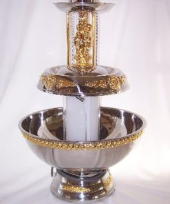 5 gallon gold trimmed champagne fountain