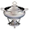 silver 3 quart round chafing dish