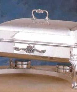 silver 8 quart oblong chafing dish