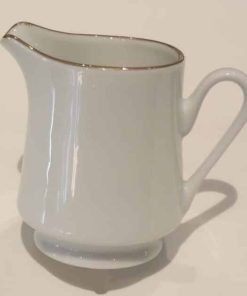 Coffee Creamer, White/Gold