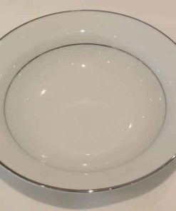 Bowl, White/Silver Fruit