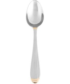 gold trimmed soup spoon