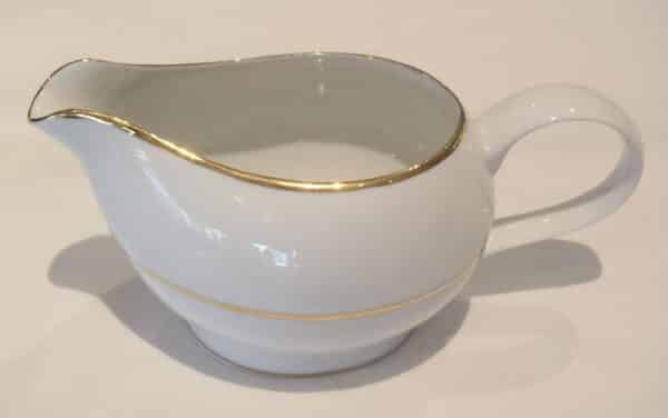 Rent a white/gold gravy boat for your party at All Seasons Rent All