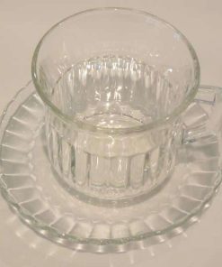 Alternative view of Coffee Saucer, Fluted Glass