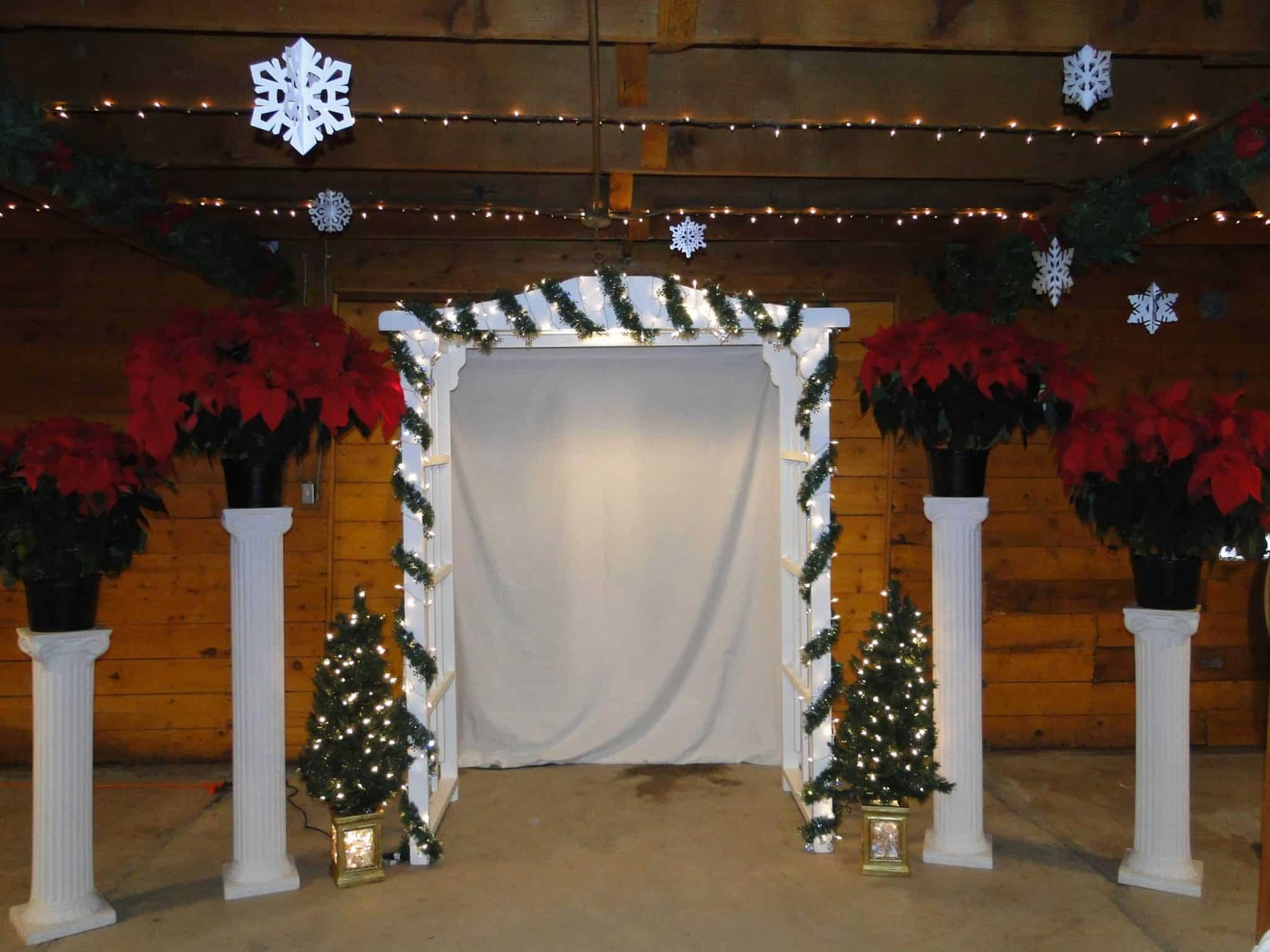 Wedding Arch, White Wood Rectangular - Image 2
