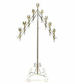9 branch adjustable candelabra