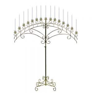 brass arch candelabra