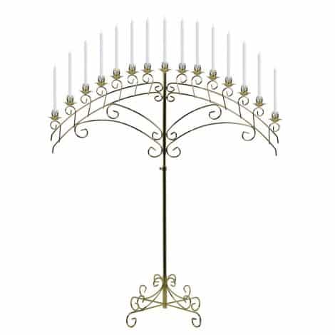brass arch candelabra