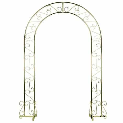 brass wedding arch