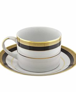 Coffee Cup, Black/Gold