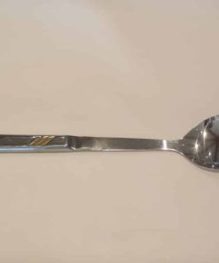 gold trimmed chafing dish spoon