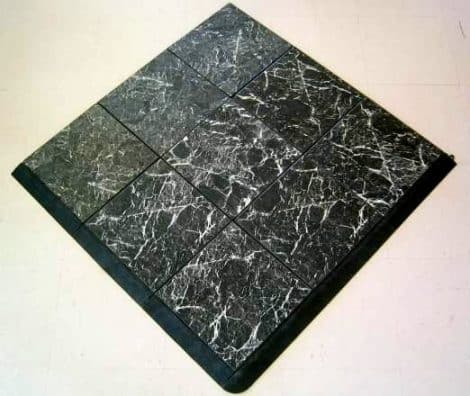 black and white marble dance floor
