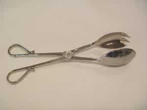 silver scissor tongs