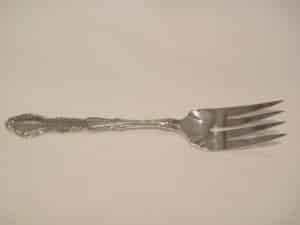 silver serving fork