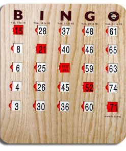 sliding bingo cards