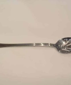 stainless slotted chafing dish spoon