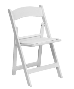 white wedding chair