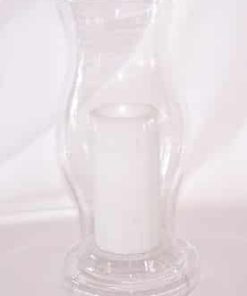 glass hurricane candle holder