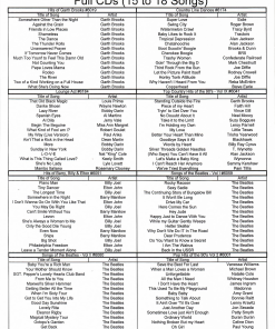 Full Karaoke CD's page 1