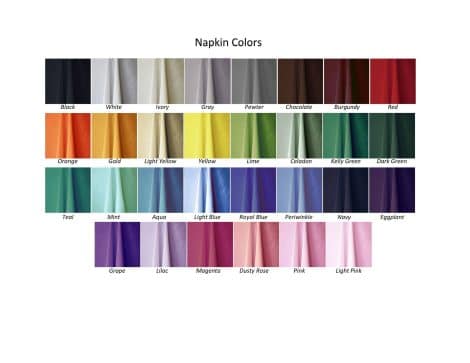 Napkin Colors