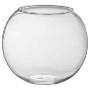 8" glass bubble bowl