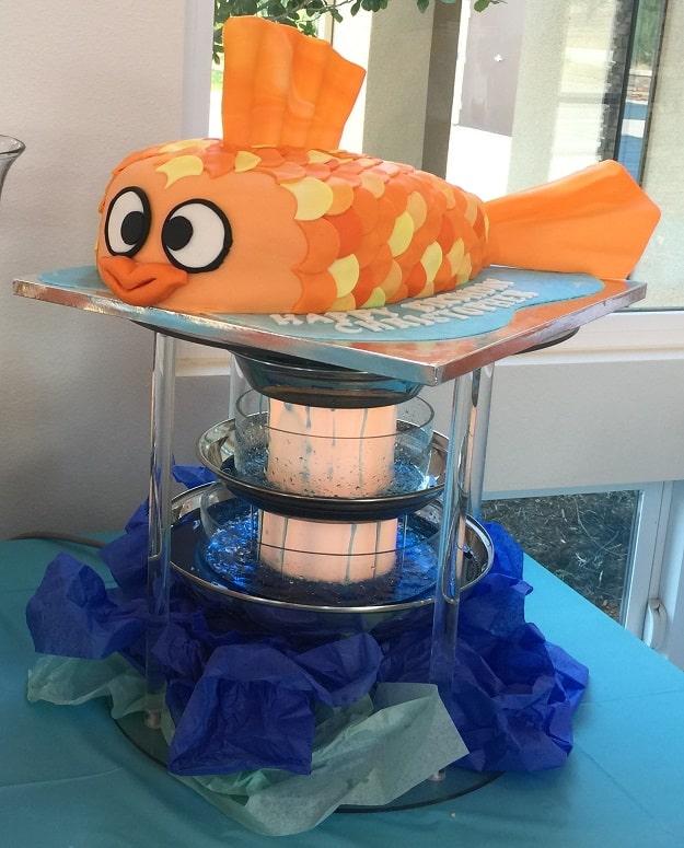Tropical Fish Cupcake Tower 