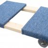 4 wheel carpeted dolly