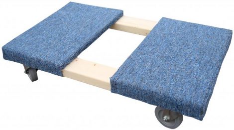 4 wheel carpeted dolly