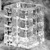 crystal votive candle cube