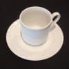 coffee cup saucer white