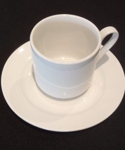 coffee cup saucer white