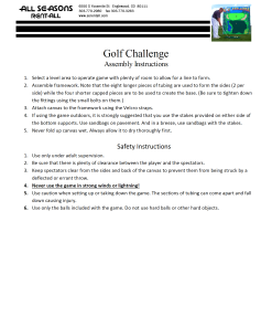 Golf Challenge Instructions