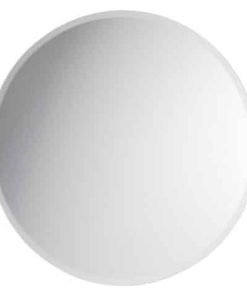 round beveled centerpiece mirror