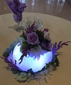 bistro table light as centerpiece