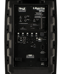 portable deluxe sound system back