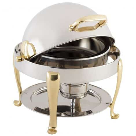 3 qt round roll top chafing dish