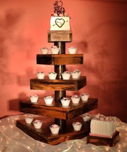 Wood cupcake stand